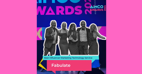 AiMCO Awards: Fabulate wins Best Influencer Marketing Technology